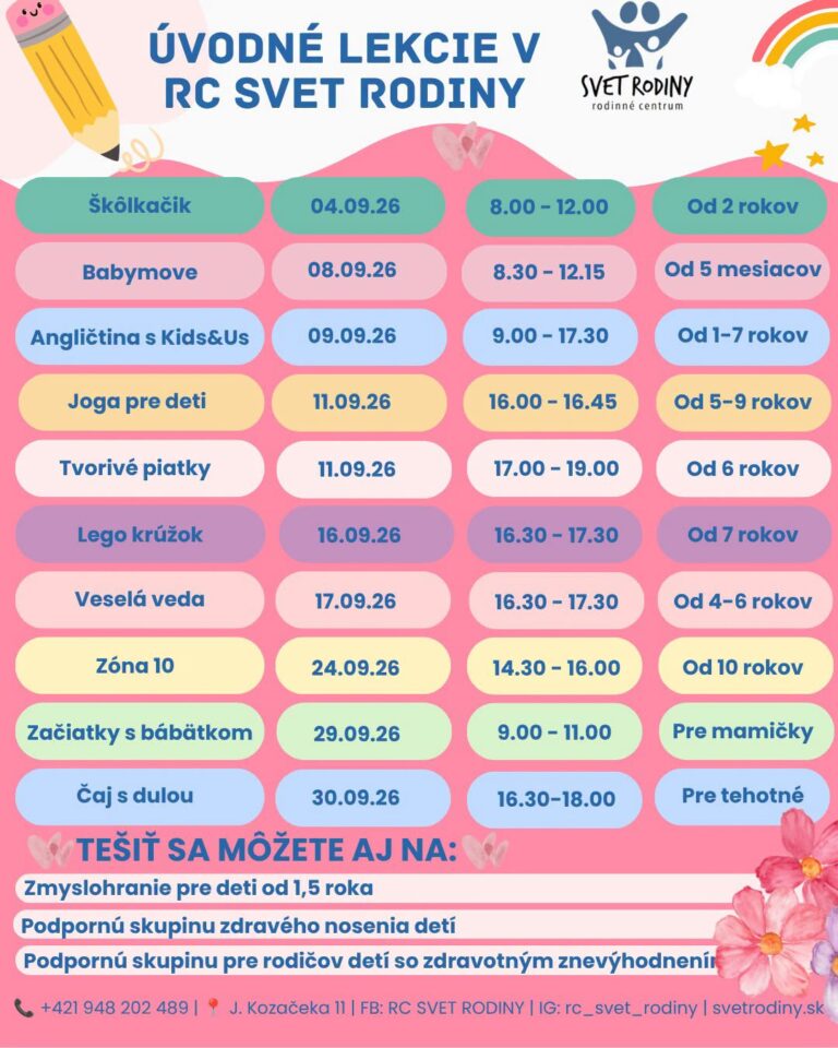 Kam s deťmi Zvolen_program RC Svet rodiny